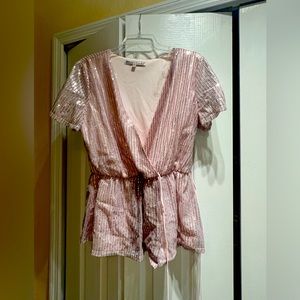 Pink sequence blouse